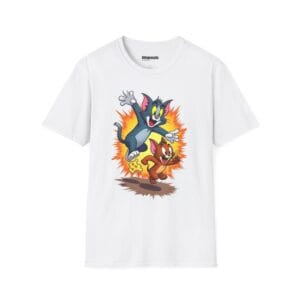 Cartoon Cat & Mouse Chase T-Shirt