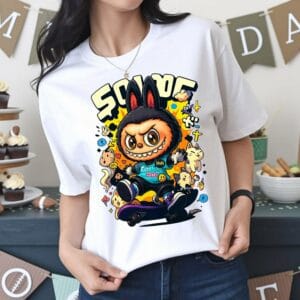 Skate Demon Graphic T-Shirt — 'SCARE' Streetwear Tee