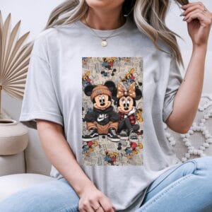 20260505001720-1f14817c-80c9-65de-811c-d6e8e7f9f7e7.jpg Retro Cartoon Couple Tee — Cute Mickey & Minnie Graphic T-Shirt